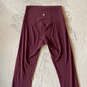 Lululemon burgundy leggings